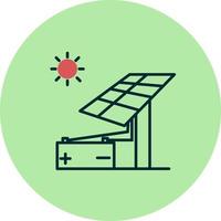 icono de vector de energía solar