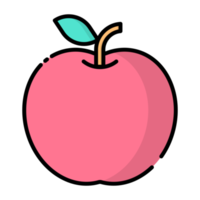 pomme rouge, icône de fruits. png