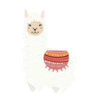 vector de doode esponjoso de alpaca de llama