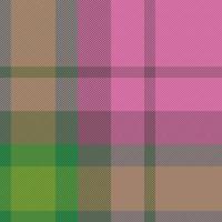 Textile seamless vector. Plaid pattern fabric. Check tartan background texture. vector