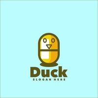 Duck pill mascot vector