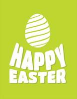 Happy easter Letter with Egg vector