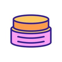 anti cellulite cream container icon vector outline illustration
