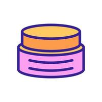 anti cellulite cream container icon vector outline illustration