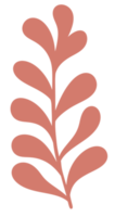 pastel rood tropisch palm blad png