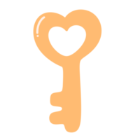 heart shaped key icon. png