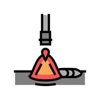 electroslag welding color icon vector illustration