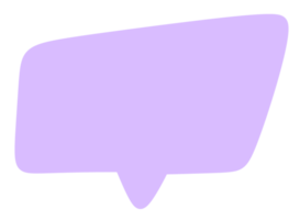 purple Speech bubble icon. png