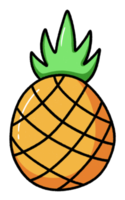 Cartoon Pineapple icon png