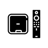 4k streaming player glyph icon vector illustration