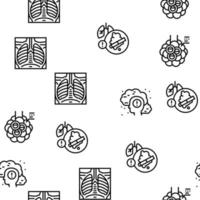 Respiratory Disease Vector Seamless Pattern