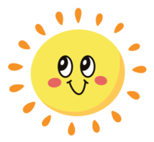 icône de personnage de dessin animé soleil png