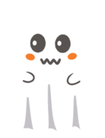 Happy halloween ghost scary white ghosts cute png