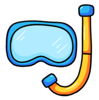 Diving mask with snorkel scuba symbol underwater icon png