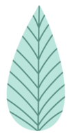 ícone de folhas tropicais verdes pastel png