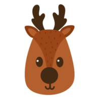 Reindeer christmas icon. png