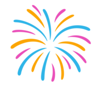 Colourful fireworks icon. png