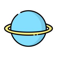 icono de saturno de dibujos animados. png