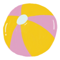 Beach ball flat icon png