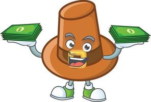 Brown Pilgrim Hat Vector