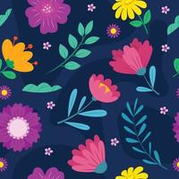 Seamless Pattern Floral Background Design vector