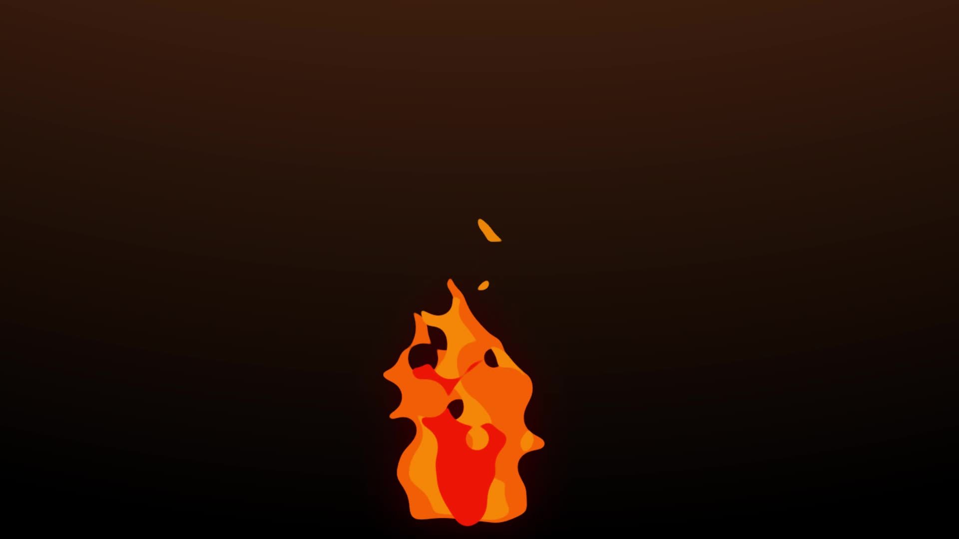 2D Cartoon Fire Transitions Pack - Stock Motion Graphics