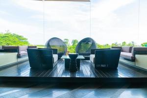 outdoor patio deck and chair on balcony photo