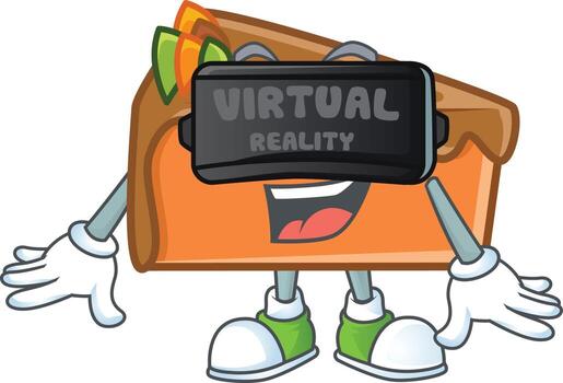 vector de rebanada de pastel de acción de gracias