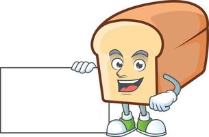 White Bread Of Cartoon Vector