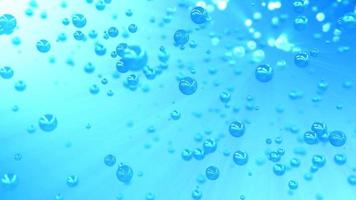 abstract background in blue tones in the form of bubbles photo