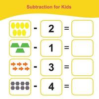 juego de conteo para niños en edad preescolar. Cuenta y escribe la respuesta. tema de formas geométricas. hoja de trabajo de matemáticas imprimible educativa. ilustración vectorial vector