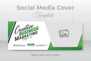 Digital marketing Social media cover web banner template vector