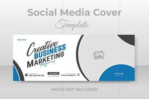 Digital marketing Social media cover web banner template vector