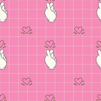 Groovy seamless pattern vector
