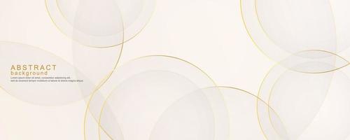 Luxurious layered shape background with golden lines vector