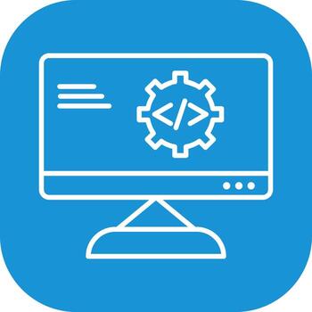 Unique Code Optimization Vector Icon