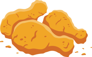 cuisse de poulet frit png