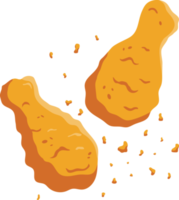 cuisse de poulet frit png