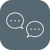 Unique Conversation Bubbles Vector Icon