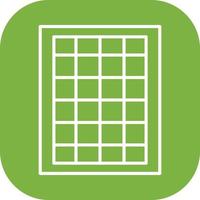 Table of Rates Vector Icon