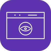Unique Web Visibility Vector Icon