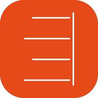 Unique Right Align Vector Icon