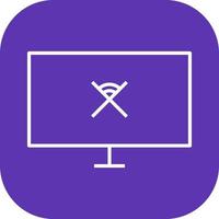 Unique Disconnected Network Vector Icon