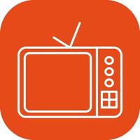 icono de vector de televisor