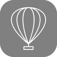 Hot Air Balloon Vector Icon