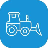 Industrial Tractor Vector Icon