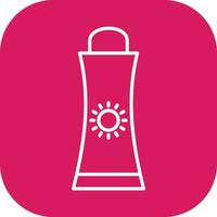 Sunblock Cream Vector Icon
