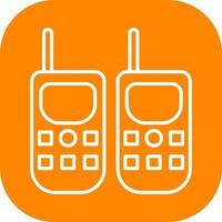 icono de vector de walkie-talkie