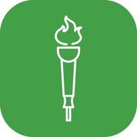 Museum Torch Vector Icon