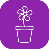 Flower Pot Vector Icon